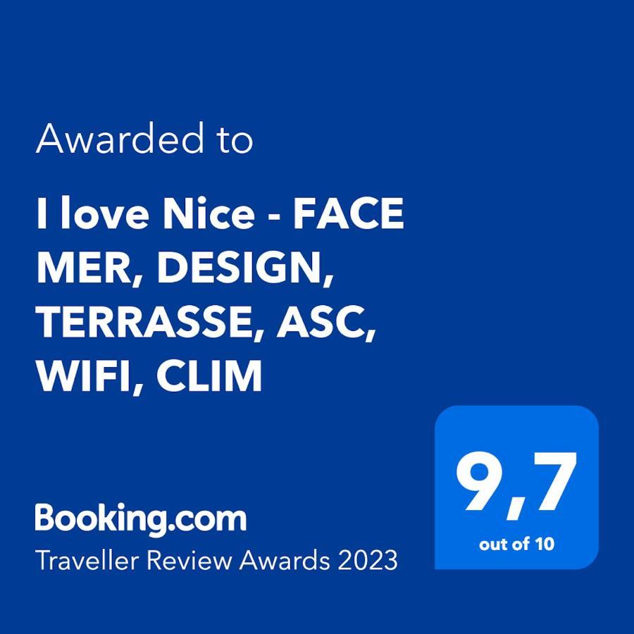 I Love Nice - Face Mer, Design, Terrasse, Asc, Wifi, Clim Экстерьер фото